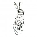 XL Buxus-Figur Hase für Buchsbaum-Pflanzen 90 cm