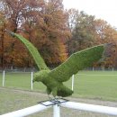 Gartenfigur fliegender Adler Drahtgestell 48 cm