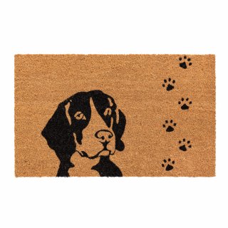 Kokos Fußmatte Hund und Pfoten Fußabtreter 45  x 75 cm Schmutzfangmatte