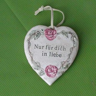Dekoherz Hänger Spruch Nur für dich in liebe 7 cm