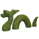 XL Gartenfigur Wasserdrache Nessie mit Moos
