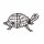 Gartenfigur Schildkröte 50 cm für Buxus Moos Efeu