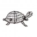 Gartenfigur Schildkröte 30 cm für Buxus Moos Efeu