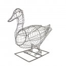 Gartenfigur Ente 26 cm Gartendeko für Moos 