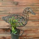 Gartenfigur Ente 26 cm Gartendeko für Moos