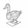Gartenfigur Ente 26 cm Gartendeko für Moos