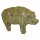 Gartenfigur Schwein Draht-Figur mit Moos 71 cm