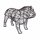 Gartenfigur Bulldogge Drahtgestell zum selbst gestalten