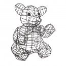 Gartenfigur Buxus-Figur Bär Teddybär für Buxus Moos Efeu...
