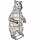 XL Gartenfigur Bär stehend für Moos Efeu 92 cm