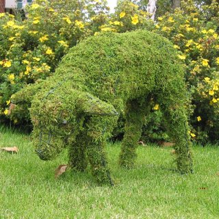Gartenfigur Lamm für Moos Efeu Liguster 39 cm hoch