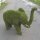 Gartenfigur Elefant Tierfigur mit Moos 81cm hoch